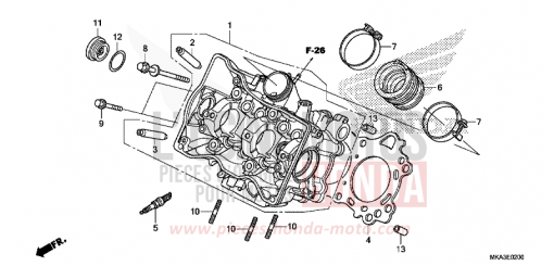 CYLINDER HEAD NC750XDH de 2017